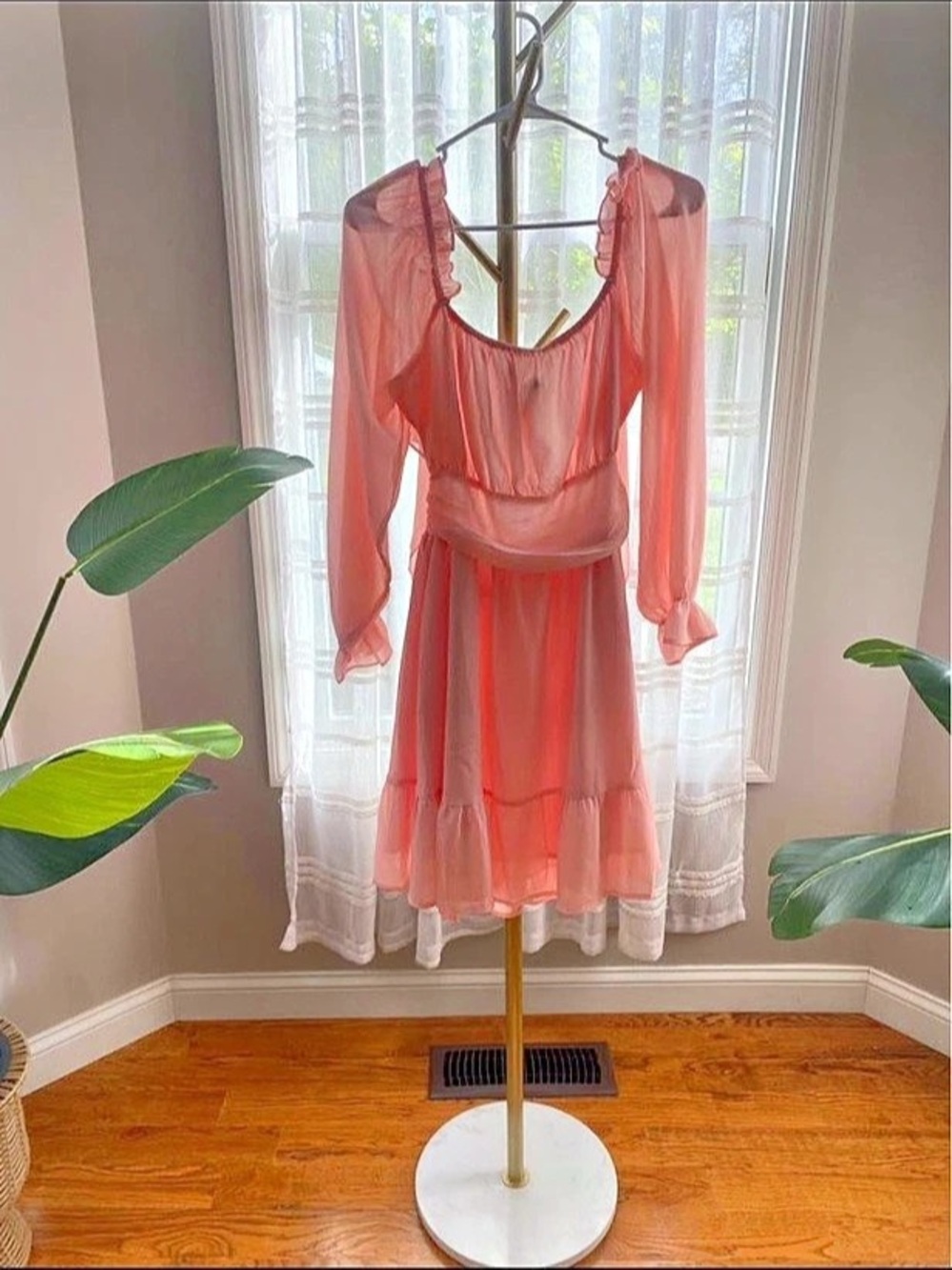Pink Midi Dress Size Medium Like New